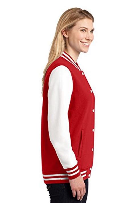 Buy Sport Tek Womens Fleece Letterman Jacket