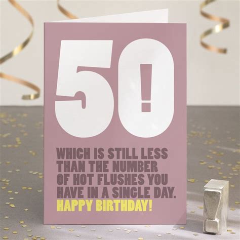 What To Write In A 50th Birthday Card Funny Birthdayqw