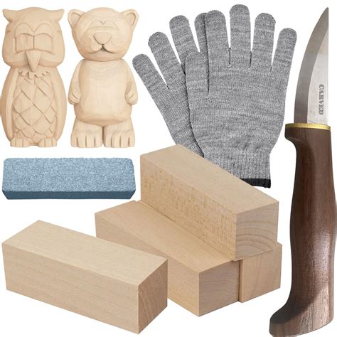 Carved Wood Carving Kit Wood Whittling Kit For Beginners W Etsy
