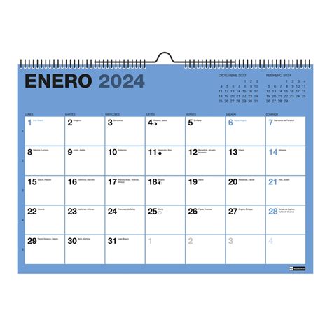 Calendario De Pared 2023 2024 18 Meses A3 Chromat Para Escribir