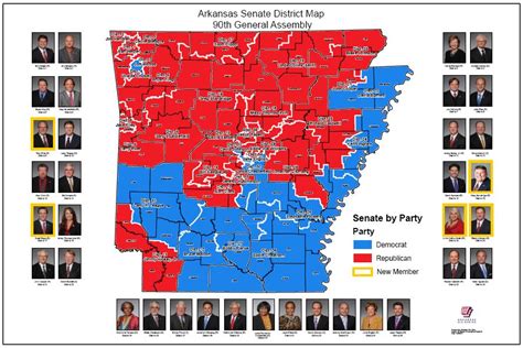 Senate District Maps 90th General Assembly 2015 Arkansas Gis Office