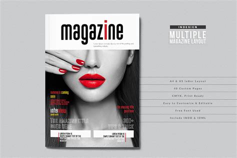 Indesign Magazine Cover Template