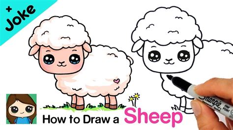 How To Draw A Sheep Joke Cute Drawings Drawing Lessons For Kids