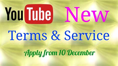 Youtube New Terms And Service Will Be Updated On 10 December 2019