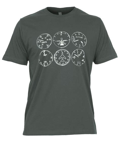 Basic Six Instruments Aviation T Shirt Shirts Aviation Shirt T Shirt