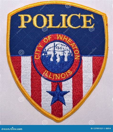 The Shoulder Patch of the Wheaton Police Department in Illinois