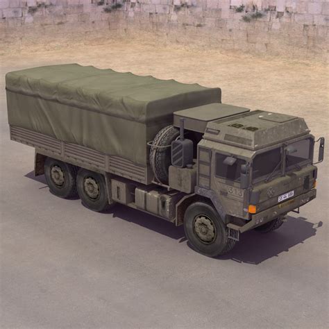 Sx44 Army Truck 3d Model