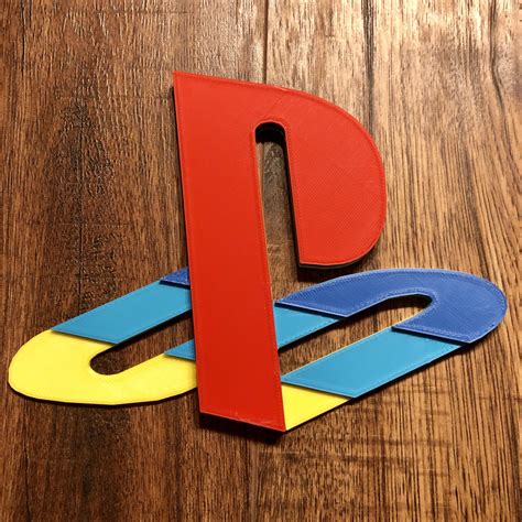 Sony Playstation Ps1 Psx Logo Stand Sign 3d Printed