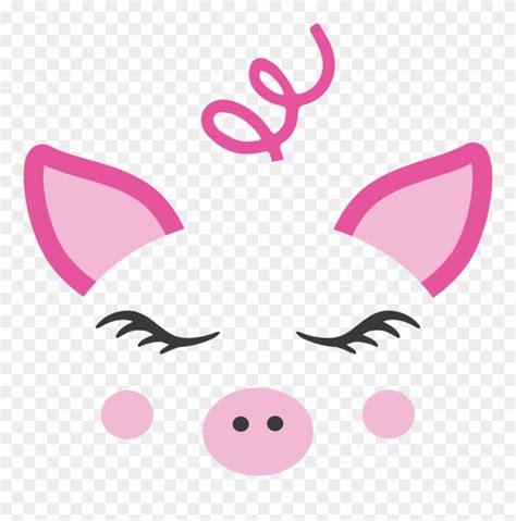 Pig Svg Files For Cricut Or Silhouette File Cute Pig Face Svg Images