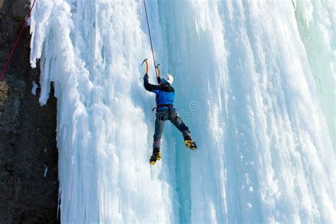 1641 Climbing Frozen Waterfall Stock Photos Free And Royalty Free