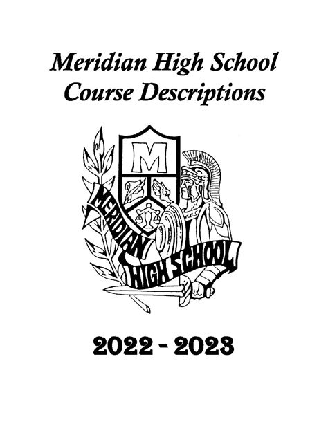 2022 2023 Registration Materials Meridian High School