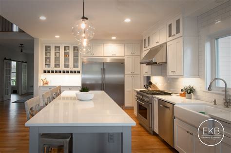 Diy network experts show you how to add workspace and storage space to your kitchen by building your own kitchen island. Waypoint 650F cabinets in Painted Linen and Painted Stone ...