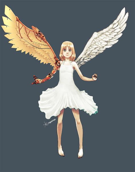 the big imageboard tbib angel angel wings artist name asymmetrical wings barefoot blonde