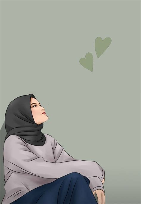 Detail Gambar Kartun Hijab Cantik Koleksi Nomer 9