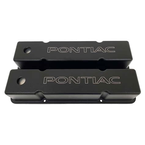 Pontiac Valve Covers Outline Logo Sbc Engines Black Ansen Usa