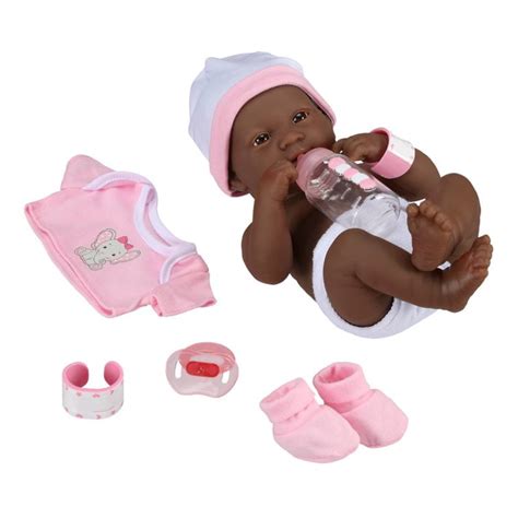 My Sweet Love Babys First Day 10 Pieces African American Doll Pink