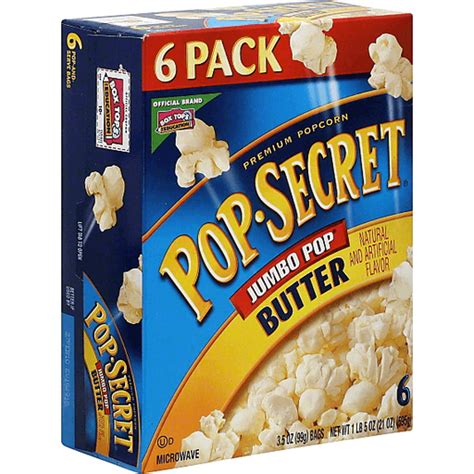 Pop Secret Jumbo Pop Popcorn Premium Butter Unpopped My Country