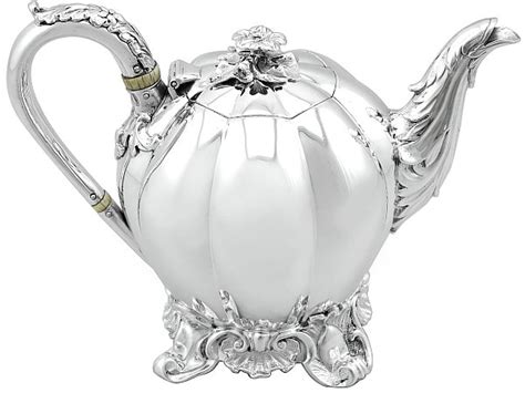 Sterling Silver Melon Teapot For Sale Ac Silver