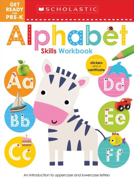 Get Ready For Pre K Alphabet Skills Workbook Scholastic Early Learners