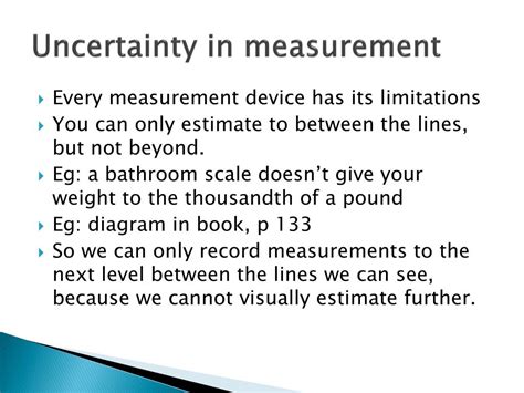 Ppt Uncertainty In Measurement Significant Figures Rounding And