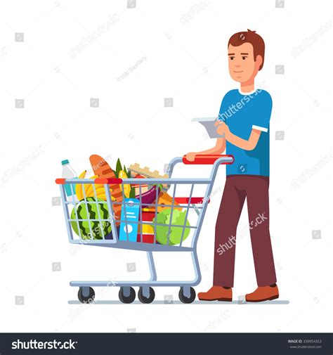 The opening trade was $22.75 per share, below its ipo. Young Man Wish Shop List Pushing Supermarket Shopping Cart ...