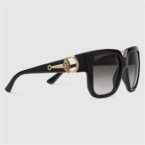 gucci women oversized square frame sunglasses 372815j13231005