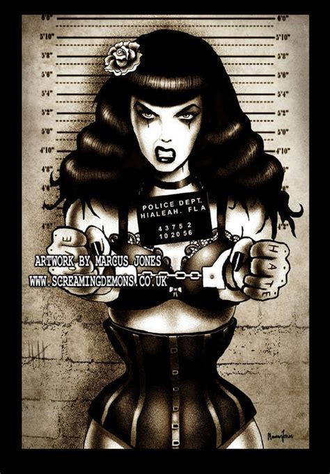 Bettie Page Pinup Art Pin Up Artwork Lowbrow Art