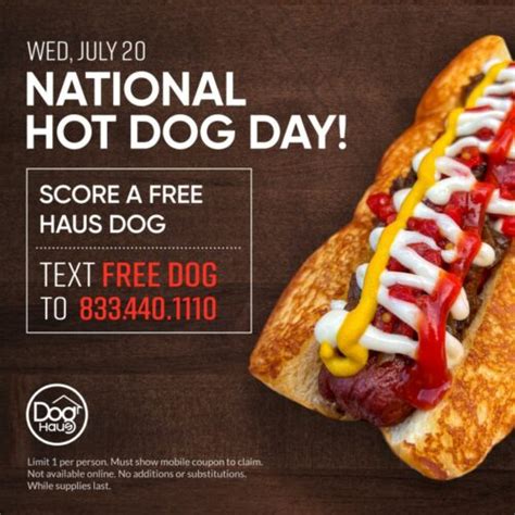 Dog Haus Offering Free Haus Dogs For National Hot Dog Day On July 20