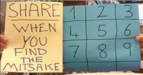 Your challenge is to find the mistake in each of the puzzle images. Share when you find mistake | Puzzles & Riddles
