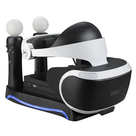 For Sony Psvr For Playstation 4 Vr 4 In 1 Controller Charger Dock