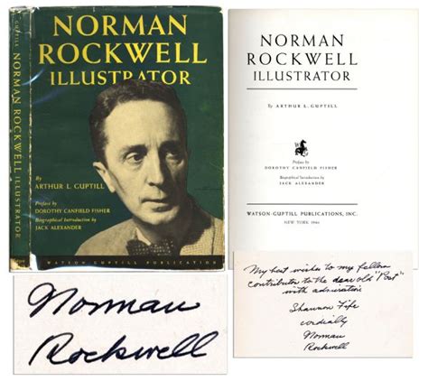 Lot Detail Norman Rockwell Signed Copy Of His Biography
