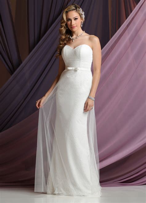 6 Stunning Strapless Sheath Wedding Gowns Davinci Bridal Blog