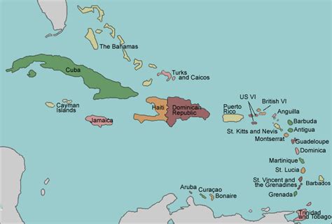 Caribbean Map Quiz World Map 07
