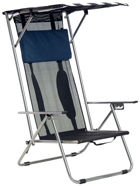 Quik Chair Canopy Steel Beach Chair Navy