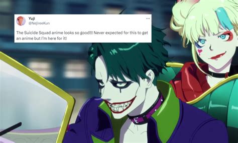 ‘suicide Squad Anime First Look At Harley Quinn And The Joker Sets The