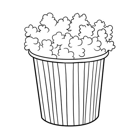 how to draw popcorn really easy drawing tutorial how