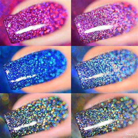 fun lacquer beautiful holographic glitter nail polishes part of the simplynailogical