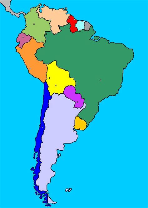 Mapa Interactivo De Am Rica Del Sur Pa Ses Y Capitales Luventicus Org