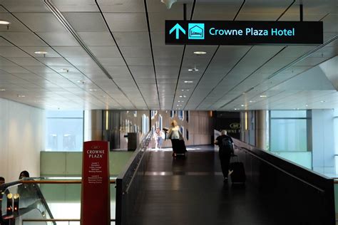 It takes approximately 3 minutes to walk from terminal 3 arrival hall to our hotel. World's Best Airport Hotel: Crowne Plaza Changi Airport