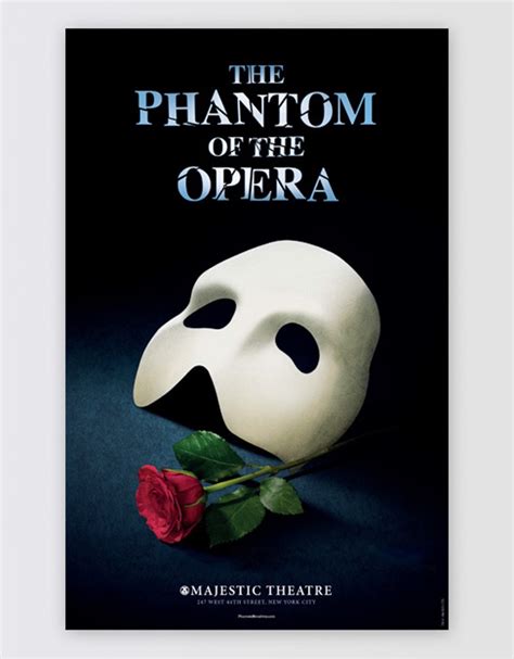 Phantom Of The Opera The Musical Broadway Poster The Phantom Of The