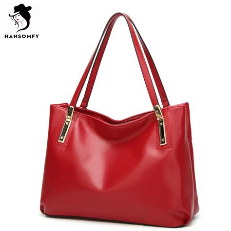 Buy Hansomfy Fashion Women Handbag Soft Pu Patent Leather Solid Zipper Satchels