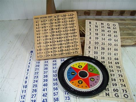 Items Similar To Vintage Bingo Callers Check Boards Collection Retro