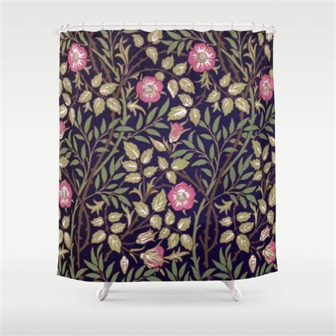 Buy William Morris Briar Floral Art Nouveau Shower Curtain By