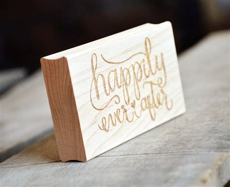 Happily Ever After Stamp For Wedding Favors Personalized Etsy