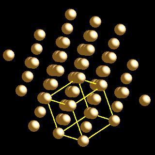 webelements periodic table gold crystal structures