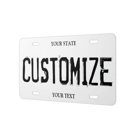 Make Your Own Vanity License Plate For Your Car Zazzle