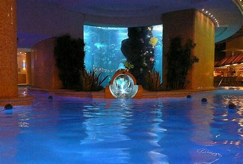 Slide And Aquarium With Pool Aquariums Pinterest