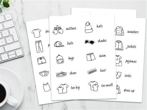 Use These Visual Clothing Labels To Make Getting Dressed Easier For You
