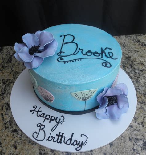 An example is like monkey cake here. Sweet T's Cake Design: Brooke's Anemone Pastel Flower 15th ...