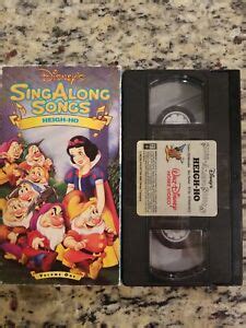 Disneys Sing Along Songs Snow White Heigh Ho VHS TESTED FREE S H